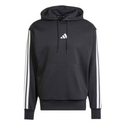 Bluza Adidas Sport M 3S Fl Hd Dorosłych. Czarne bluzy męskie Adidas, m, bez wzorów, sportowe, bez ramiączek, bez kaptura. Za 197.00 zł.