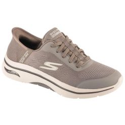 Buty sportowe męskie, Slip-ins: Arch Fit 2.0 - Simplicity 2. Brązowe buty sportowe męskie Skechers, bez wzorów, bez zapięcia. Za 449.99 zł.
