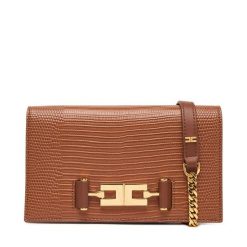 Torebka Elisabetta Franchi. Brązowe torebki do ręki damskie Elisabetta Franchi, bez wzorów, bez dodatków. Za 1,369.00 zł.