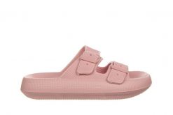 Klapki Laura Vita Nuon 08 Rose 202004, Różowy, Tworzywo - 37-38. Czerwone klapki damskie Laura Vita, bez wzorów, z materiału, eleganckie, bez obcasa, bez zapięcia. W wyprzedaży za 89.10 zł.