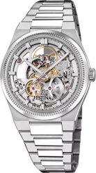 Zegarek męski Festina F20069-1 srebrny. Szare zegarki męskie Festina, bez wzorów, srebrne. Za 6,503.96 zł.