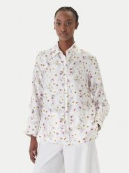 Marella Koszula Salve 2613111141 Biały Relaxed Fit. Białe koszule damskie Marella, bez wzorów, z jedwabiu, bez kołnierzyka, bez ramiączek. Za 1,089.00 zł.