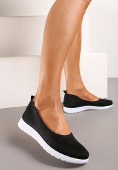 Czarne Płaskie Tenisówki Zdobione Cyrkoniami Lomadia. Czarne trampki i tenisówki damskie Renee, z aplikacjami, bez zapięcia. Za 39.99 zł.