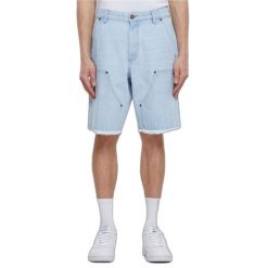 Szorty Urban Classics Open Edge Two Knee. Niebieskie szorty męskie Urban Classics, bez wzorów, z bawełny. Za 198.50 zł.