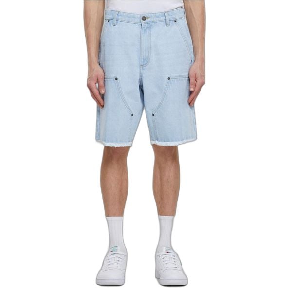 Szorty Urban Classics Open Edge Two Knee. Niebieskie szorty męskie Urban Classics, bez wzorów, z bawełny. Za 198.50 zł.