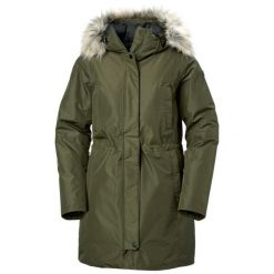 Parka damska Helly Hansen Senja. Zielone parki damskie Helly Hansen, na zimę, bez wzorów, bez kaptura. W wyprzedaży za 1,192.00 zł.