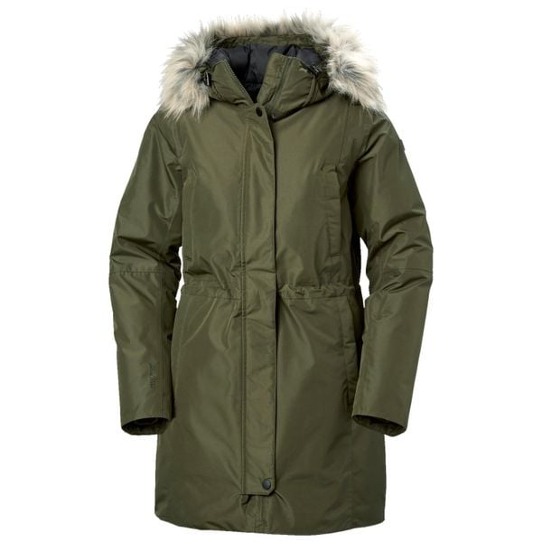 Parka damska Helly Hansen Senja. Zielone parki damskie Helly Hansen, l, bez wzorów, z futra, bez kaptura. Za 1,225.05 zł.