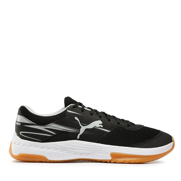 Buty halowe Puma. Czarne buty sportowe męskie Puma, bez wzorów, bez zapięcia. Za 179.99 zł.