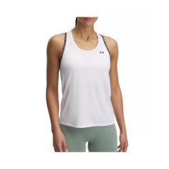 Bluza Under Armour Tech Knockout Damskie. Białe bluzy damskie Under Armour, l, bez wzorów, z elastanu, sportowe, bez ramiączek, bez kaptura. Za 172.20 zł.