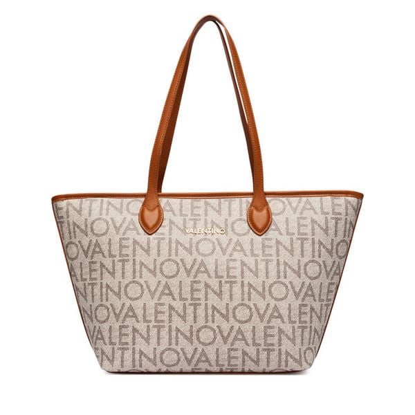 Torebka Valentino. Brązowe shopperki damskie Valentino, bez wzorów, bez dodatków. Za 471.99 zł.