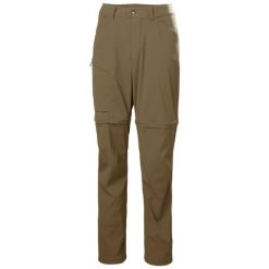 Spodnie damskie zapinane na zamek Helly Hansen ELV Light. Brązowe spodnie sportowe damskie Helly Hansen, na lato, bez wzorów, sportowe, trekkingowe. Za 504.50 zł.