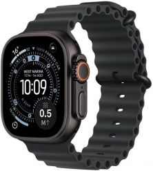 Smartwatch Apple Watch Ultra 3 GPS + Cellular 49mm Black Titanium / Ocean Band Czarny (MF0J4ET/A). Czarne zegarki smartwatch Apple, bez wzorów. Za 4,041.92 zł.
