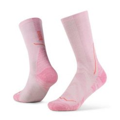 Skarpety BUFF Dryflx Crew. Czerwone skarpety męskie Buff, bez wzorów, z elastanu. Za 129.99 zł.