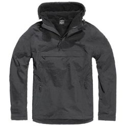 Kurtka sportowa męska Brandit Windbreaker Zimowa. Czarne kurtki sportowe męskie Brandit, na zimę, l, bez wzorów, z materiału, bez kaptura, rowerowe. Za 263.40 zł.