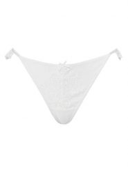 Hunkemöller Stringi Posie 302401 Biały. Białe majtki damskie Hunkemöller, z syntetyku. Za 69.99 zł.