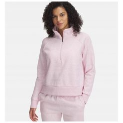 Bluza Damska Bez Kaptura Nierozpinana Under Armour. Czerwone bluzy damskie Under Armour, bez wzorów, sportowe, bez ramiączek, bez kaptura. Za 249.99 zł.