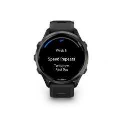 Second Life - Zegarek z GPS Garmin Forerunner 970 - Stan Doskonały. Niebieskie zegarki męskie Garmin, bez wzorów, z materiału, plastikowe. Za 2,718.99 zł.