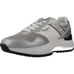 Buty PEPE JEANS KIMI MESH W Srebrny. Szare obuwie trekkingowe damskie Pepe Jeans, z jeansu, bez zapięcia. Za 403.40 zł.