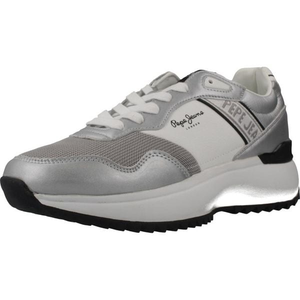 Buty PEPE JEANS KIMI MESH W Srebrny. Szare obuwie trekkingowe damskie Pepe Jeans, z jeansu, bez zapięcia. Za 405.49 zł.