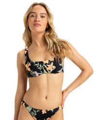 Stanik bikini z fiszbinami dla Kobiety PT BEACH CLASSICS Czarny. Czarne stroje kąpielowe damskie Roxy, s, bez wzorów, z elastanu. Za 174.35 zł.