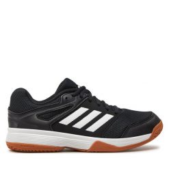 Buty halowe adidas. Czarne obuwie sportowe damskie Adidas, bez wzorów, bez zapięcia. Za 219.99 zł.