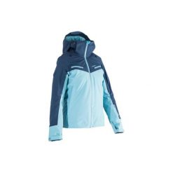 Kurtka narciarska All-Mountain AM900 damska. Niebieskie kurtki sportowe damskie WED'ZE, m, bez wzorów, z materiału, bez ramiączek, bez kaptura, narciarskie. W wyprzedaży za 449.99 zł.