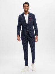 Finshley & Harding London Garnitur - Brixdon/Hoxdon Mężczyźni Slim Fit niebieski, 54. Niebieskie garnitury męskie Finshley & Harding London, m, bez wzorów, eleganckie. Za 1,199.95 zł.