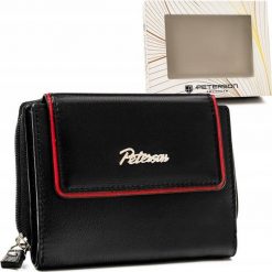 Peterson Mały, skórzany portfel damski na zatrzask i suwak - Peterson NoSize. Portfele damskie Peterson. Za 119.00 zł.