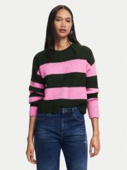Desigual Sweter Hamilton 24WWJF30 Różowy Regular Fit. Czerwone swetry nierozpinane damskie Desigual, xl, bez wzorów, z syntetyku, bez kołnierzyka, bez ramiączek. Za 299.99 zł.