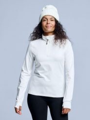 Bluza narciarska - Damskie - Arctic 2.0 - Off White. Białe bluzy damskie POEDERBAAS, m, bez wzorów, z elastanu, bez ramiączek, bez kaptura. Za 177.72 zł.