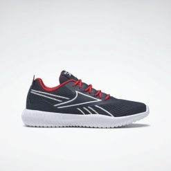 Buty na co dzień do biegania młodzieżowe REEBOK FLEXAGON ENE sportowe. Biała buty sportowe męskie Reebok, bez wzorów, z materiału, bez zapięcia, do biegania. Za 151.00 zł.