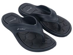 Buty klapki sportowe japonki męskie Rider Cape XVIII. Czarne klapki męskie Rider, bez wzorów, z materiału, bez zapięcia. Za 129.00 zł.