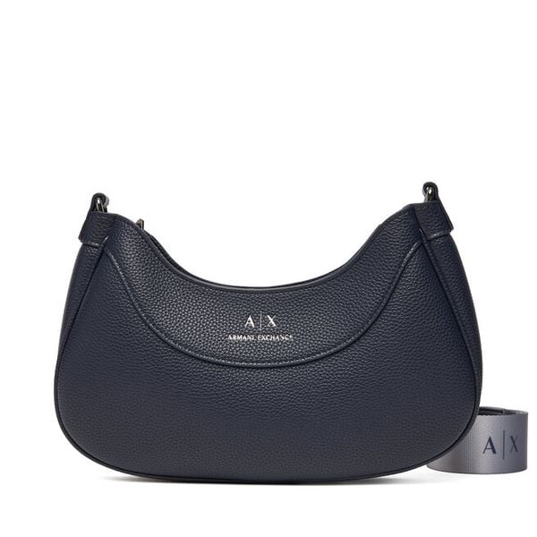 Torebka Armani Exchange. Niebieskie listonoszki damskie Armani Exchange, bez wzorów, bez dodatków. Za 459.99 zł.