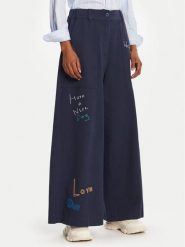 Weekend Max Mara Jeansy Lotus 2525136011 Granatowy Wide Leg. Niebieskie jeansy damskie Weekend Max Mara, bez wzorów, z bawełny. Za 1,239.00 zł.