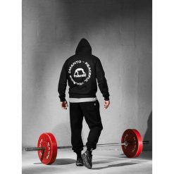 MANTO bluza z kapturem LABEL 25 REGULAR czarna. Czarne bluzy damskie Manto, bez wzorów, bez ramiączek, z kapturem. Za 289.00 zł.