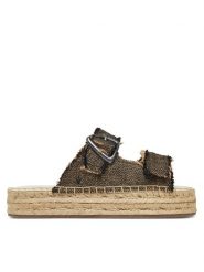 EMU Australia Klapki Ayers W13168 Czarny. Czarne klapki damskie Emu Australia, bez wzorów, z materiału, bez obcasa, bez zapięcia. Za 210.99 zł.