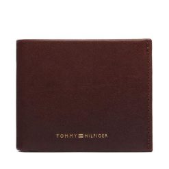 Portfel Tommy Hilfiger. Brązowe portfele męskie Tommy Hilfiger, bez wzorów. Za 249.99 zł.