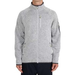 Polar męski 4F, polar imitujący sweter, 280 g/m². Szare swetry męskie 4F, m, bez wzorów, z elastanu, bez kołnierzyka, bez ramiączek. Za 147.99 zł.