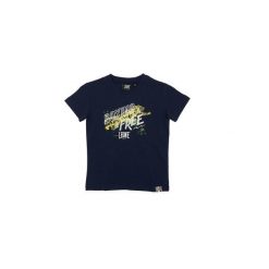 T-shirt z krótkim rękawem, nadrukiem Basic i logo. Niebieskie t-shirty damskie LEONE 1947 APPAREL, bez wzorów, sportowe, bez kołnierzyka, bez ramiączek. Za 42.06 zł.