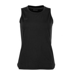 Damski tank top Stanno Functionals. Czarne topy damskie STANNO, bez wzorów, bez kołnierzyka, bez ramiączek. Za 188.00 zł.