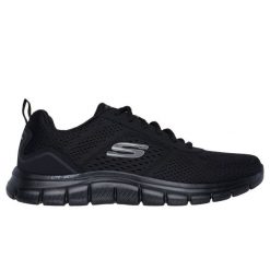 Buty Skechers Track - Leshur 232758 Bbk czarne. Czarne komplety dresowe męskie m, bez wzorów, z materiału. Za 460.03 zł.
