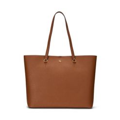 Torebka LAUREN RALPH LAUREN. Brązowe shopperki damskie Lauren Ralph Lauren, bez wzorów, bez dodatków. Za 979.99 zł.