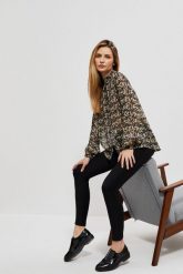 Legginsy z błyszczącym pasem. Legginsy damskie MOODO, bez wzorów, z elastanu. W wyprzedaży za 54.99 zł.