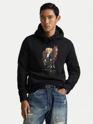 Polo Ralph Lauren Bluza 710P08096001 Czarny Regular Fit. Czarne bluzy męskie Polo Ralph Lauren, l, bez wzorów, z bawełny, bez ramiączek, bez kaptura. Za 1,199.00 zł.