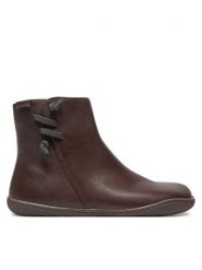 Camper Botki Peu K400676-007 Brązowy. Brązowe botki damskie Camper, bez wzorów, ze skóry, bez obcasa, na płaskiej podeszwie, bez zapięcia. Za 639.99 zł.