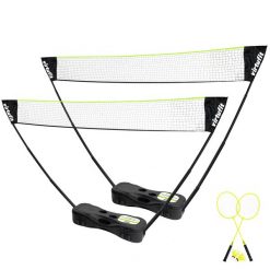 Zestaw do badmintona i tenisa 2 w 1 - w zestawie walizka i rakiety. Czarne walizki damskie VIRTUFIT, bez wzorów, z materiału. Za 297.00 zł.