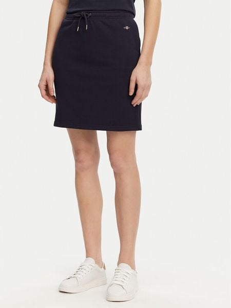 Gant Spódnica dresowa 4200274 Granatowy Regular Fit. Niebieskie spódnice damskie GANT, xs, bez wzorów, z bawełny, mini. Za 289.99 zł.