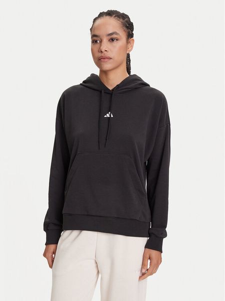 Adidas Bluza Essentials Small Logo JD7989 Czarny Regular Fit. Czarne bluzy damskie Adidas, l, bez wzorów, z syntetyku, bez ramiączek, bez kaptura. Za 189.99 zł.