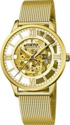 Zegarek Festina Zegarek męski Festina F20667-1 złoty. Żółte zegarki męskie Festina, bez wzorów, złote. Za 1,041.99 zł.