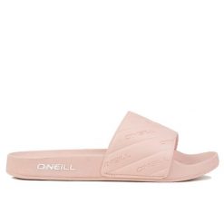 Klapki damskie O'NEILL LOGO SLIDES WOMEN. Czerwone klapki damskie O'Neill, na lato, bez wzorów, z materiału, wakacyjne, bez obcasa, bez zapięcia. Za 108.00 zł.